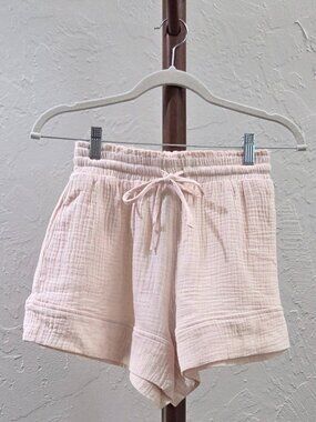 Women's Gauze Pocket‎ Shorts With Drawstring